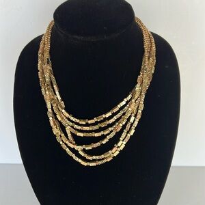 Chico’s Elegant Gold Multi-Strand Necklace